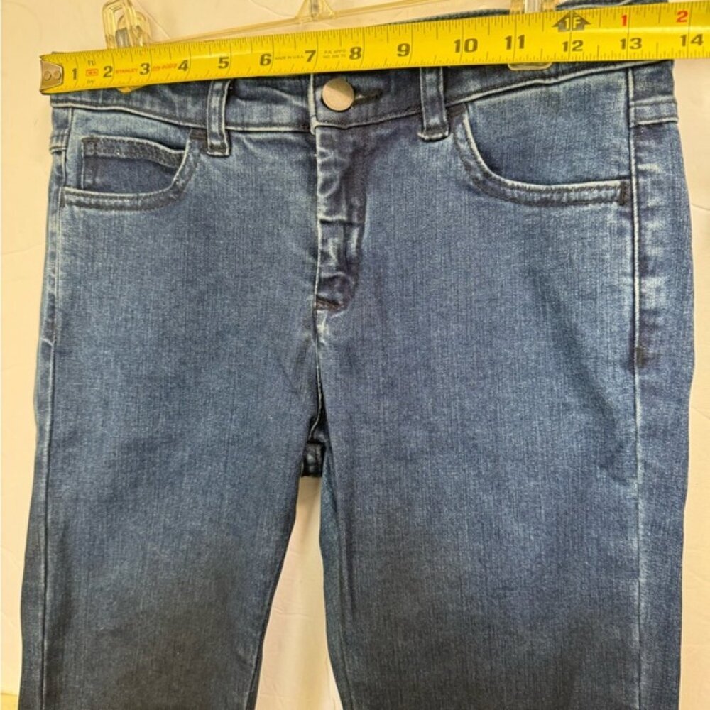Maison Margiela MM6 Gradient ColorBlock Jeans Cotton Stretch Slim Zip Pockets 36 - Picture 13 of 16